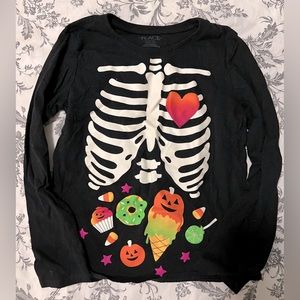 Bundle Girls’ Size M Long Sleeve Halloween T-Shirt